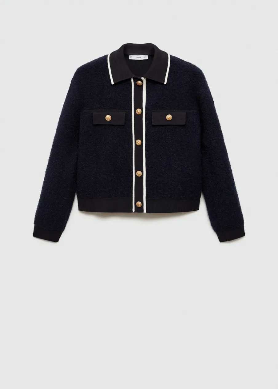 MANGO Kurtki|Swetry I Kardigany*Kurtka z dzianiny z guzikami