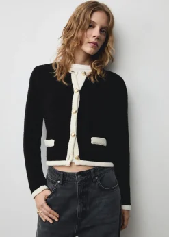 MANGO Kurtki*Kurtka z dzianiny z guzikami