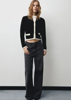 MANGO Kurtki*Kurtka z dzianiny z guzikami