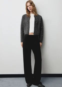 MANGO Kurtki*Kurtka z dzianiny z perłami