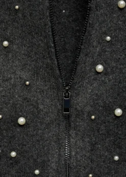 MANGO Kurtki*Kurtka z dzianiny z perłami
