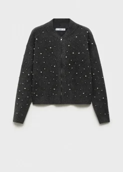 MANGO Kurtki*Kurtka z dzianiny z perłami