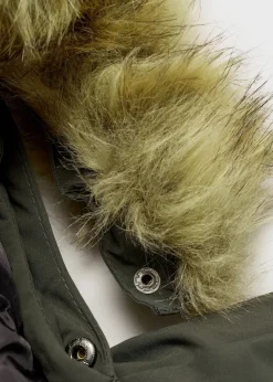 Dzieci MANGO Płaszcze I Kurtki*Kurtka z futrzanym kapturem