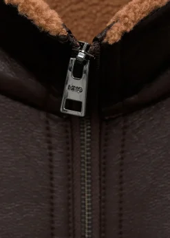 MANGO Kurtki I Koszule Wierzchnie|Płaszcze*Kurtka z imitacji skóry podszyta kożuszkiem