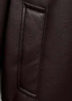 MANGO Kurtki I Koszule Wierzchnie|Płaszcze*Kurtka z imitacji skóry podszyta kożuszkiem