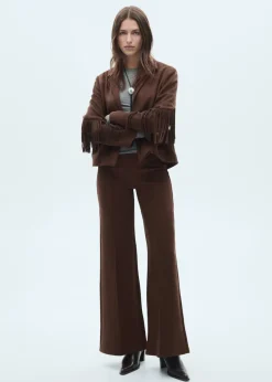 MANGO Kurtki*Kurtka z imitacji zamszu z frędzlami