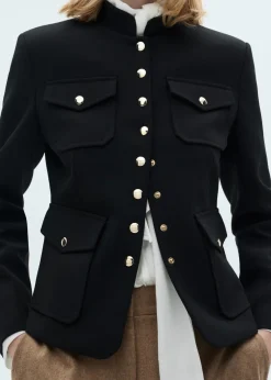 MANGO Kurtki*Kurtka z kieszeniami i zapięciem na guziki