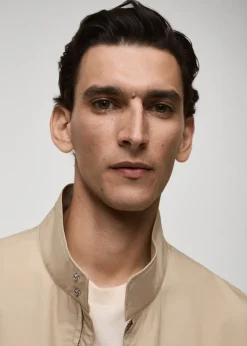 MANGO Kurtki I Koszule Wierzchnie*Kurtka z kieszeniami ze 100% bawełny