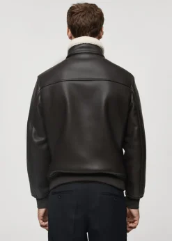 MANGO Kurtki I Koszule Wierzchnie|Płaszcze*Kurtka z kołnierzem z baranka