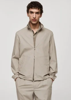 MANGO Kurtki I Koszule Wierzchnie*Kurtka z lyocellu na zamek