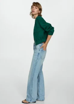 MANGO Kurtki*Kurtka z lyocellu z kieszeniami