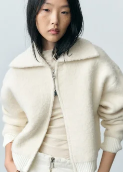 MANGO Płaszcze|Kurtki*Kurtka z mieszanki wełny bouclé