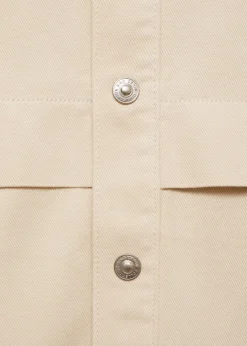 Dzieci MANGO Płaszcze I Kurtki*Kurtka z serży z kieszeniami