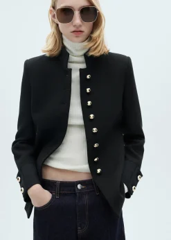 MANGO Kurtki*Kurtka ze stójką i ozdobnymi guzikami