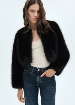 MANGO Płaszcze|Kurtki*Kurtka ze sztucznego futra