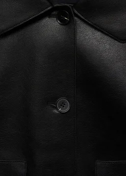 MANGO Płaszcze|Kurtki*Kurtka ze sztucznej skóry z kieszeniami