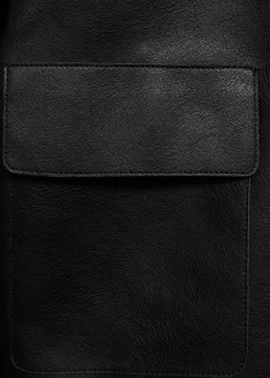 MANGO Płaszcze|Kurtki*Kurtka ze sztucznej skóry z kieszeniami