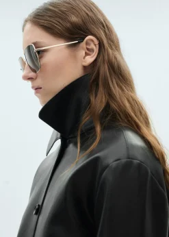 MANGO Płaszcze|Kurtki*Kurtka ze sztucznej skóry z kieszeniami