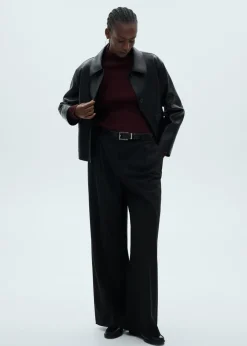 MANGO Płaszcze|Kurtki*Kurtka ze sztucznej skóry z kieszeniami