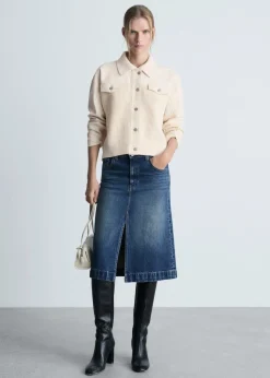 MANGO Kurtki*Kurtka ze wstawkami z dzianiny