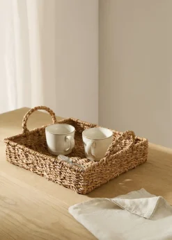 MANGO Kosze Do Sypialni|Kosze Do Salonu*Kwadratowa taca z uchwytami