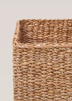 MANGO Kosze Do Sypialni|Kosze Do Salonu*Kwadratowy koszyk z pokrywą 33 x 25 cm