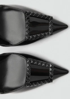 MANGO Buty*Lakierowane buty na obcasie bez pięty