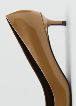 MANGO Buty*Lakierowane buty na obcasie kaczuszka