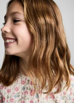 Dzieci MANGO Koszule I Bluzki*Lejąca bluzka w kwiaty