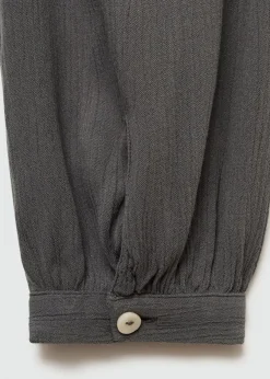 MANGO Koszule I Bluzki*Lejąca bluzka z wiązaniem pod szyją