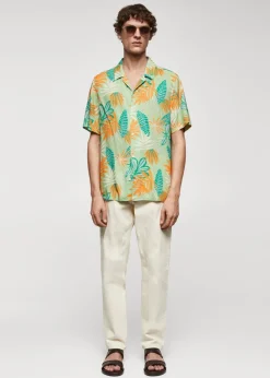 MANGO Koszule*Lejąca koszula regular fit z nadrukiem