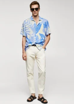MANGO Koszule*Lejąca koszula regular fit z nadrukiem