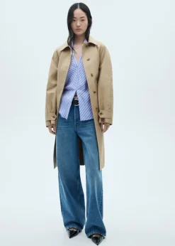 MANGO Koszule I Bluzki*Lejąca koszula w pasy