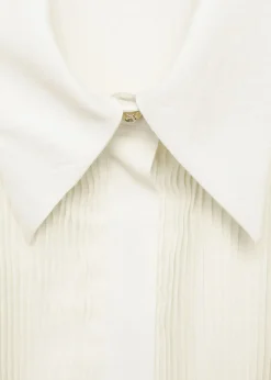 MANGO Koszule I Bluzki*Lejąca koszula z kontrastową wstawką