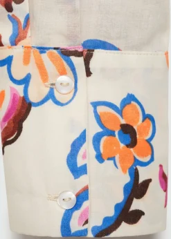 MANGO Koszule I Bluzki*Lejąca koszula z kwiatowym wzorem