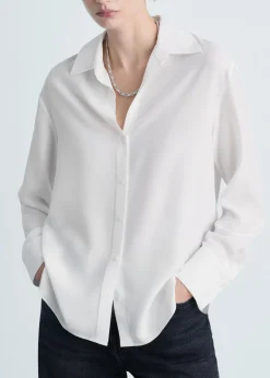 MANGO Koszule I Bluzki*Lejąca koszula z lyocellu