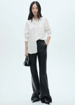 MANGO Koszule I Bluzki*Lejąca koszula zapinana na guziki