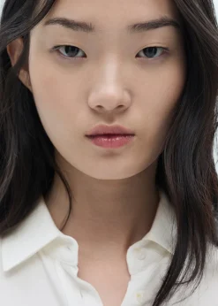 MANGO Koszule I Bluzki*Lejąca koszula zapinana na guziki