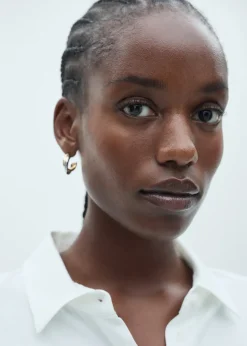 MANGO Koszule I Bluzki*Lejąca koszula zapinana na guziki