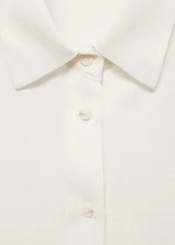 MANGO Koszule I Bluzki*Lejąca koszula zapinana na guziki