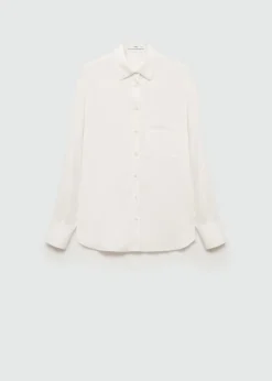 MANGO Koszule I Bluzki*Lejąca koszula zapinana na guziki