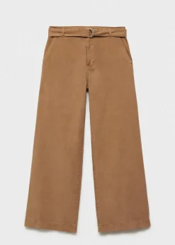 MANGO Dżinsy|Spodnie*Lejące spodnie wideleg z paskiem