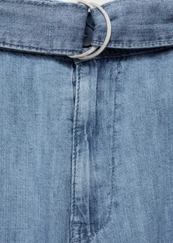 MANGO Dżinsy|Spodnie*Lejące spodnie wideleg z paskiem