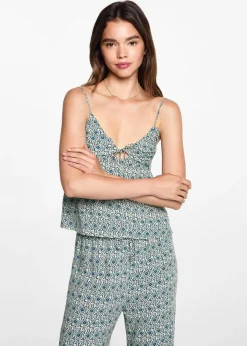 MANGO Koszule I Bluzki*Lejący wzorzysty top