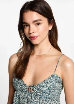 MANGO Koszule I Bluzki*Lejący wzorzysty top