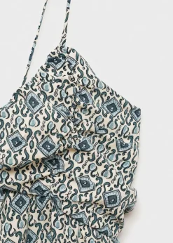 MANGO Koszule I Bluzki*Lejący wzorzysty top