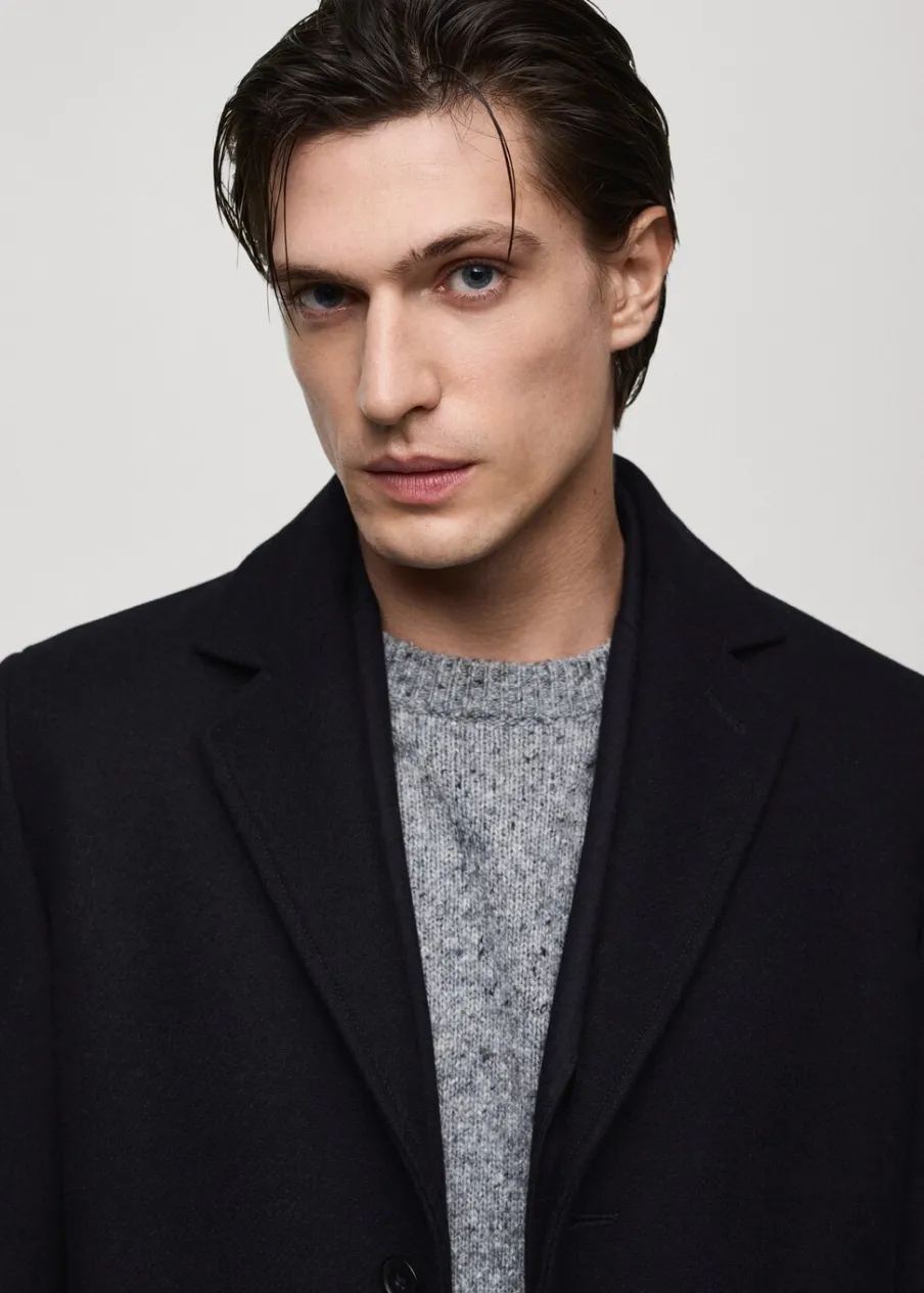 MANGO Płaszcze*Lekki płaszcz z wełny z recyklingu