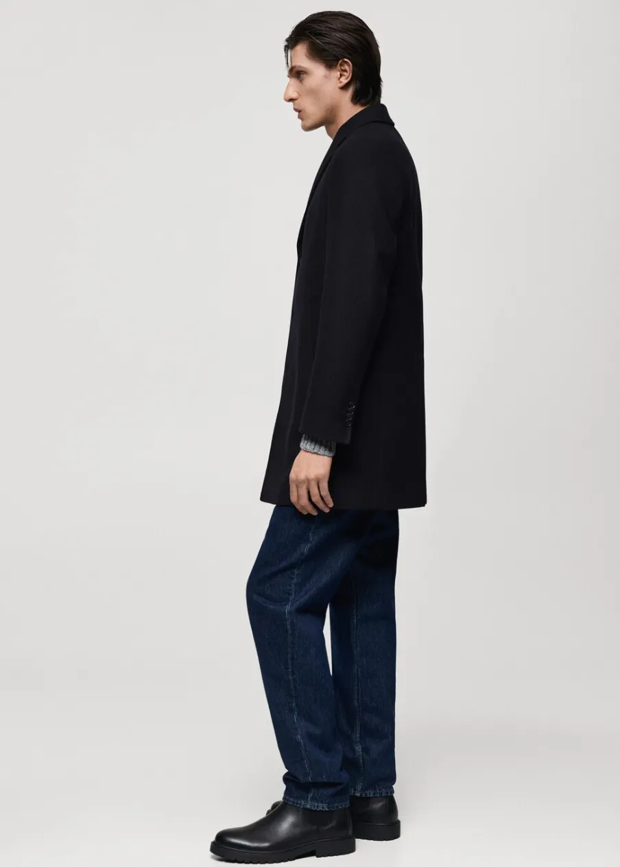 MANGO Płaszcze*Lekki płaszcz z wełny z recyklingu