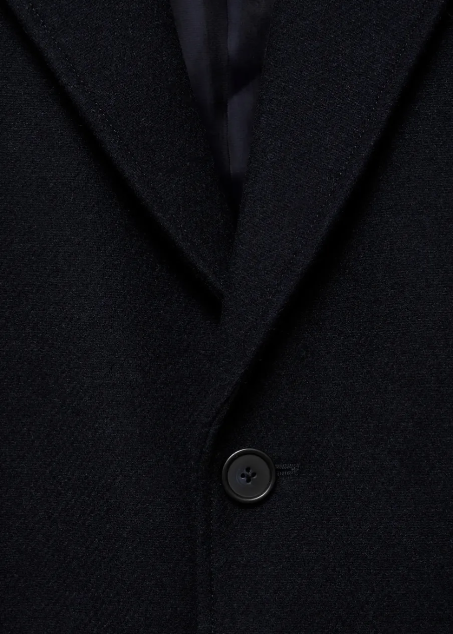 MANGO Płaszcze*Lekki płaszcz z wełny z recyklingu