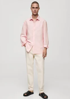 MANGO Koszule*Lniana koszula o klasycznym kroju